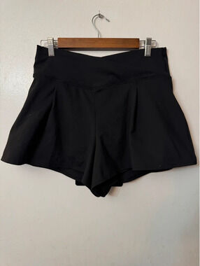 Yogalicious Lux Meredith Pleated Shorts Black Large